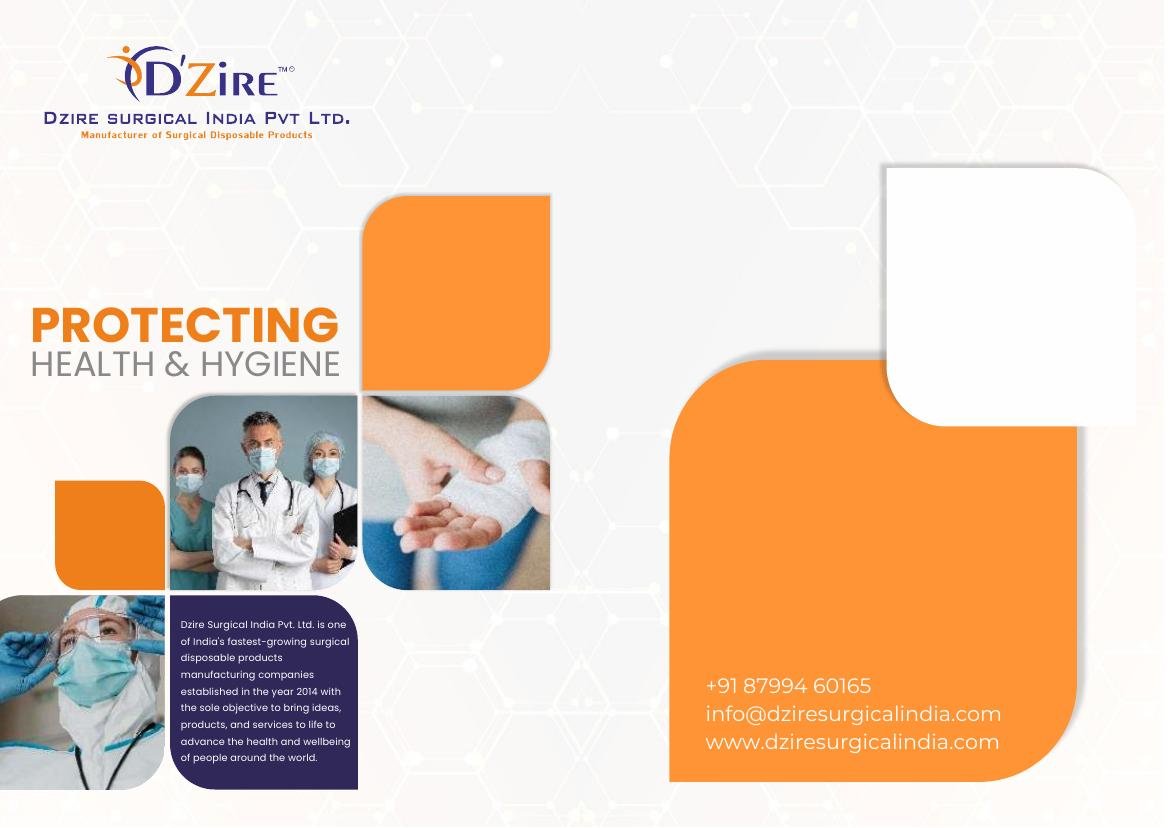 Company brochure cover page